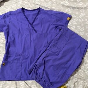 Wonder Wink Purple Scrub Set